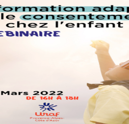 Webinaire URAF/France Assos Santé &quot;L'information adaptée et le consentement chez les enfants&quot;